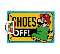 Felpudo pyramid nintendo super mario shoes off