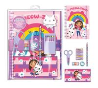 Pyramid International Gabby's Dollhouse - Juego de papelería (tamaño A4, A-Meow-Zing, Incluye lápices, croyons y más)