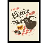 Pyramid International Gilmore Girls (Coffee IV) - Impresión enmarcada (30 x 40 cm), diseño de coleccionista