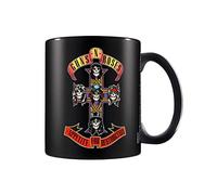 Pyramid International Guns N' Roses (Appetite Cross) Black Coffee Mug Taza de café, Cerámica, Multicolor