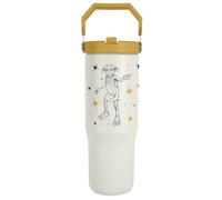Pyramid International Harry Potter (Dobby) - Jarra de 850 ml con popote y tapa, cuerpo de acero inoxidable de doble pared, mantiene tu bebida fresca, tapa de rosca con popote de polietileno, sin BPA