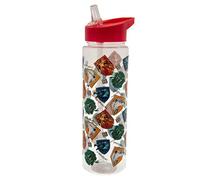 Pyramid International Harry Potter Hogwarts House Crests - Botella de agua de plástico transparente, 540 ml, producto oficial