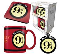 Pyramid International - Juego Harry Potter Plataforma 9¾, taza 312 ml, posavasos, llavero-Talla única