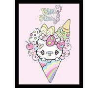 Pyramid International Hello Kitty (helado) estampado de coleccionistas (enmarcado), talla única