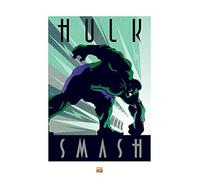 Pyramid International Hulk Marvel Deco Art Print, Papel, Multicolor, 60 x 80 x 1,3 cm
