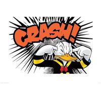 Pyramid International Impresión artística Crash Donald Duck, Papel, Multicolor, 40 x 59 x 1.3 cm