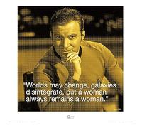 Pyramid International Impresión artística James T. Kirk iQuote Star Trek, Papel, Multicolor, Large Canvas