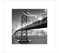 Pyramid International Impresión artística San Francisco, Papel, Multicolor, 40 x 40 x 1.3 cm