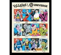 Pyramid International Impresión de coleccionista de Superman Villanos del Universo de 40 cm x 30 cm, con licencia oficial de DC, obra de arte de cómic premium para fans y coleccionistas