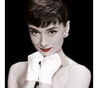 Pyramid International Impresión en Lienzo Audrey Hepburn Red Lips, Algodón, Multicolor, 1.80 x 85.00 x 85.00 cm