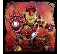 Pyramid International Impresión en Lienzo de Iron Man Art, 40 x 40 cm, Poliéster, Multicolor