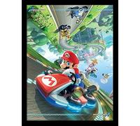 Pyramid International Impresión enmarcada de Mario Kart 8 (30 x 40 cm)