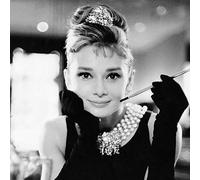 Pyramid International Impresión sobre Lienzo Audrey Hepburn Desayuno en Tiffany's, Algodón, Multicolor, 85L x 85W cm