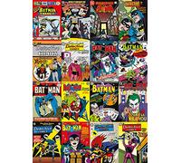 Pyramid International Impresión sobre Lienzo DC Batman Comics Montage, Algodón, Multicolor, 1.80 x 85.00 x 120.00 cm