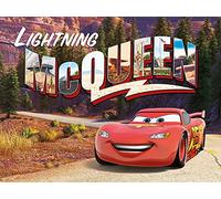 Pyramid International Impresión sobre Lienzo de Lightning Mcqueen Mountain Drive (60 x 80 cm), Lona de Mezcla de algodón, Multicolor, 60 x 80 x 3.2 cm