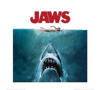 Pyramid International Jaws-Impresión artística (40 x 40 cm), diseño de mandíbulas, Papel, Multicolor, Extra Large Canvas