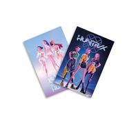 Pyramid International K-POP Demon Hunters - Juego de pósteres (2 diseños), diseño de Rumi, Mira, Zoey, Huntr/x y flotante, 61 x 91,5 cm, de neón