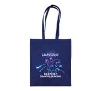 Pyramid international k-pop demon hunters (trio) azul navy tote bag -