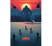 Pyramid International Kong: Calavera Isla (Horizonte) - Póster (61 x 91,5 cm, plástico/Vidrio, Multicolor, 61 x 91,5 x 1,3 cm