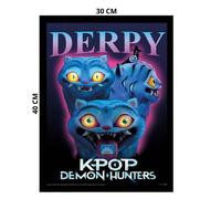 Pyramid International -Kpop Demon Hunter - Póster enmarcado 30 x 40 cm - Derpy