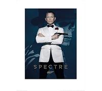 Pyramid International - Lámina con Marco, diseño de James Bond (Spectre-Skull) - Lámina Decorativa (60 x 80 cm, Papel, Multicolor, 60 x 80 x 1,3 cm