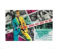 Pyramid International Lámina Decorativa (60 x 80 cm), diseño de James Bond, Papel, Multicolor, 40 x 59 x 1.3 cm