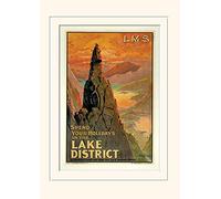 Pyramid International - Lámina enmarcada, diseño del Distrito de los Lagos (3) - de el Hobbit Memorabilia 30 x 40 cm, Papel, Multicolor, 30 x 40 x 1,3 cm