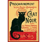 Pyramid International - Lienzo Decorativo (60 x 80 cm), diseño con Texto Chat Noir