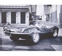 Pyramid International - Lienzo Decorativo (60 x 80 cm), diseño de Steve Mcqueen conduciendo un Jaguar