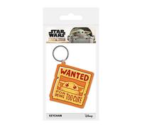 Pyramid International Llavero de Goma de Star Wars The Mandalorian Child Grogu Wanted Multicolor