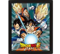 Pyramid Marco lenticular 3D Dragon Ball Z - Power of Saiyans - Efecto de movimiento y profundidad - Decoración Premium con licencia oficial - 25,5 x 20,5 cm negro/multicolor