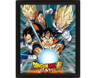 Pyramid International - Marco de Dragon Ball Z - El Poder de los Saiyans - Efecto 3D - 25 x 20 cm - Licencia oficial