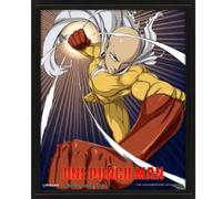 Pyramid International - Marco de ONE PUNCH MAN - SAITAMA Y GENOS - Efecto 3D - 25 x 20 cm - Licencia oficial
