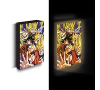 Pyramid International Dragon Ball Z Goku Evolution - Lienzo Luminoso (40 x 30 cm)