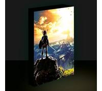 Pyramid International The Legend of Zelda - Lienzo con luz (diseño Into the Wilds) - Lienzo grande de 30 cm x 40 cm, producto oficial, color negro