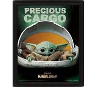 Pyramid International - Marco Star Wars - Baby Yoda - Efecto 3D - 25 x 20 cm - L