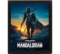 Pyramid International - Marco The Mandalorian Nightfall - Efecto 3D - 25 x 20 cm - Licencia oficial