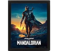 Pyramid International - Marco The Mandalorian Nightfall - Efecto 3D - 25 x 20 cm - Licencia oficial