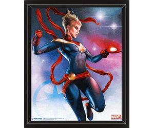 Pyramid International Marvel - Poster 3D Captain Marvel Galaxy