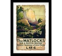 Pyramid International Matlock (2) impresión enmarcada Memorabilia, Multicolor, 30 x 40 x 1,3 cm