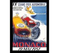 Pyramid International Monaco 6 Memorabilia Canvas Print, Multi-Colour, 30 x 40 cm