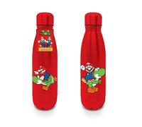 Pyramid International Nintendo Super Mario Mini Cola Bottle (Super Mario Design) Metal Water Bottle 540 ml Boys and Girls Water Bottle, Kids Water Bottles - Merchandise oficial