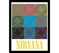 Pyramid International Nirvana (Destressed Smiles) - Impresión enmarcada (30 x 40 cm), diseño de coleccionista