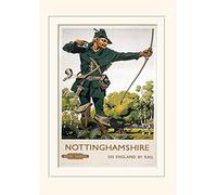 Pyramid International Nottinghamshire-Mounted impresión Memorabilia 30 x 40 cm, Papel, Multicolor, 30 x 40 x 1,3 cm