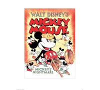 Pyramid International Pesadilla Mickey Mouse Art Print, Papel, Multicolor, 60 x 80 x 1,3 cm
