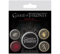 Pyramid international pin game of thrones-badge pack houses, multicolo