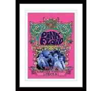 Pyramid International Pink Floyd - Póster enmarcado de concierto (edición de coleccionista '67 con diseño de borde blanco), marco de 30 x 40 cm, mercancía oficial, multicolor, 40 x 30 cm