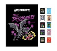 Pyramid International Póster artístico de Minecraft (Team Speedrunners) (enmarcado) de 30 cm x 40 cm, tamaño único