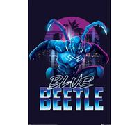 Pyramid International Póster de Blue Beetle, diseño de palmeras impresas en papel de calidad, 90 x 60 cm, talla única