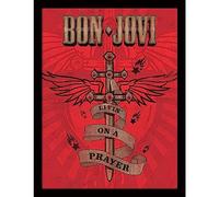 Pyramid International Póster de Bon Jovi en marco (30 x 40 cm), diseño de texto en inglés